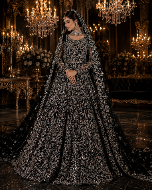 Midnight Majesty Bridal Lehenga
