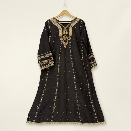 Premium Black Shirt with Elegant Dupatta & Trouser