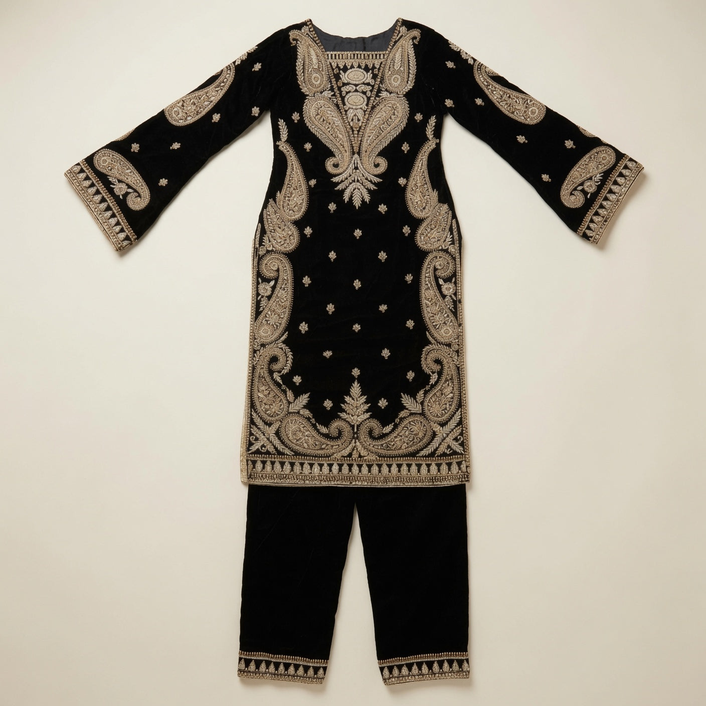 Noir Royale – Handcrafted Black Velvet Luxury Shirt