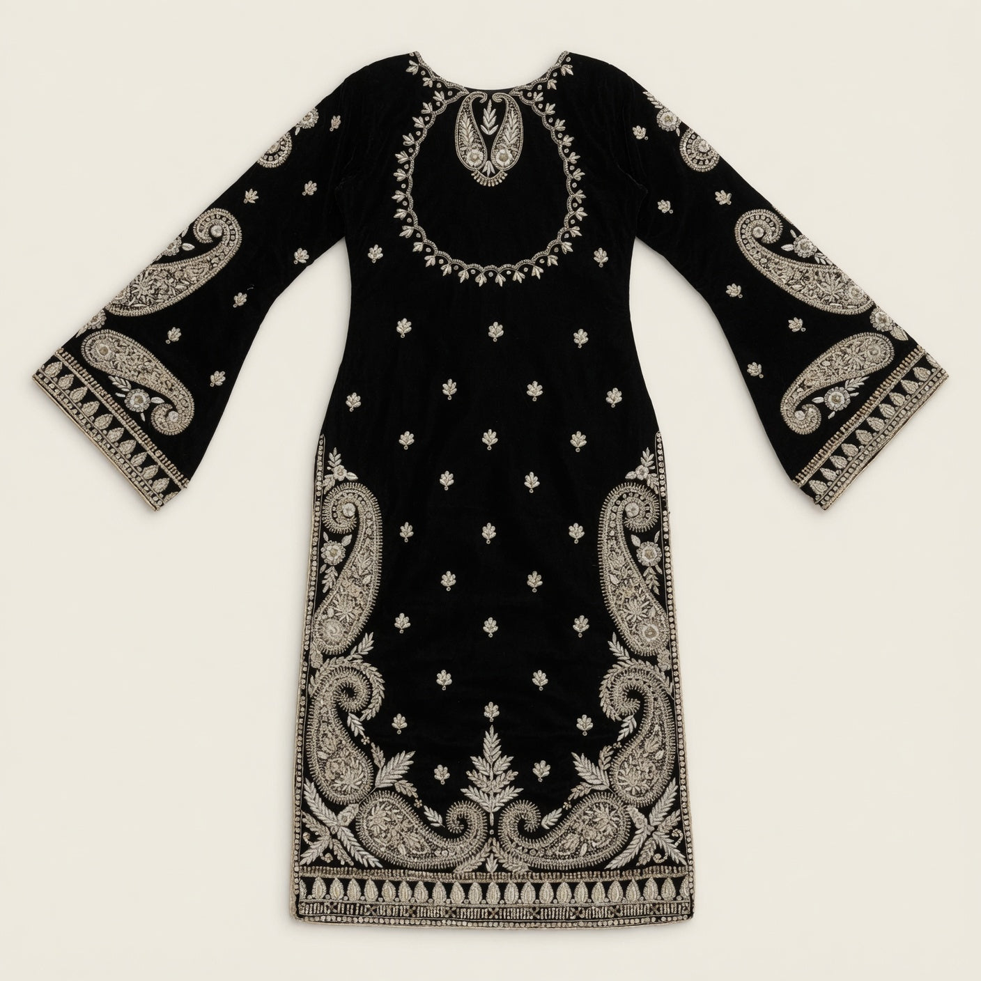 Noir Royale – Handcrafted Black Velvet Luxury Shirt